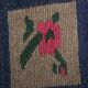 Vintage Turkish handmade rug 110x132 cm