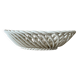 Antique ceramic woven basket