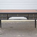 Louis XVI office restyled black and gold