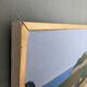 Mid-Century Modern Swedish Oil Painting "Coastal Musing" Framed Landscape