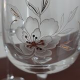2 verres à vin en cristal