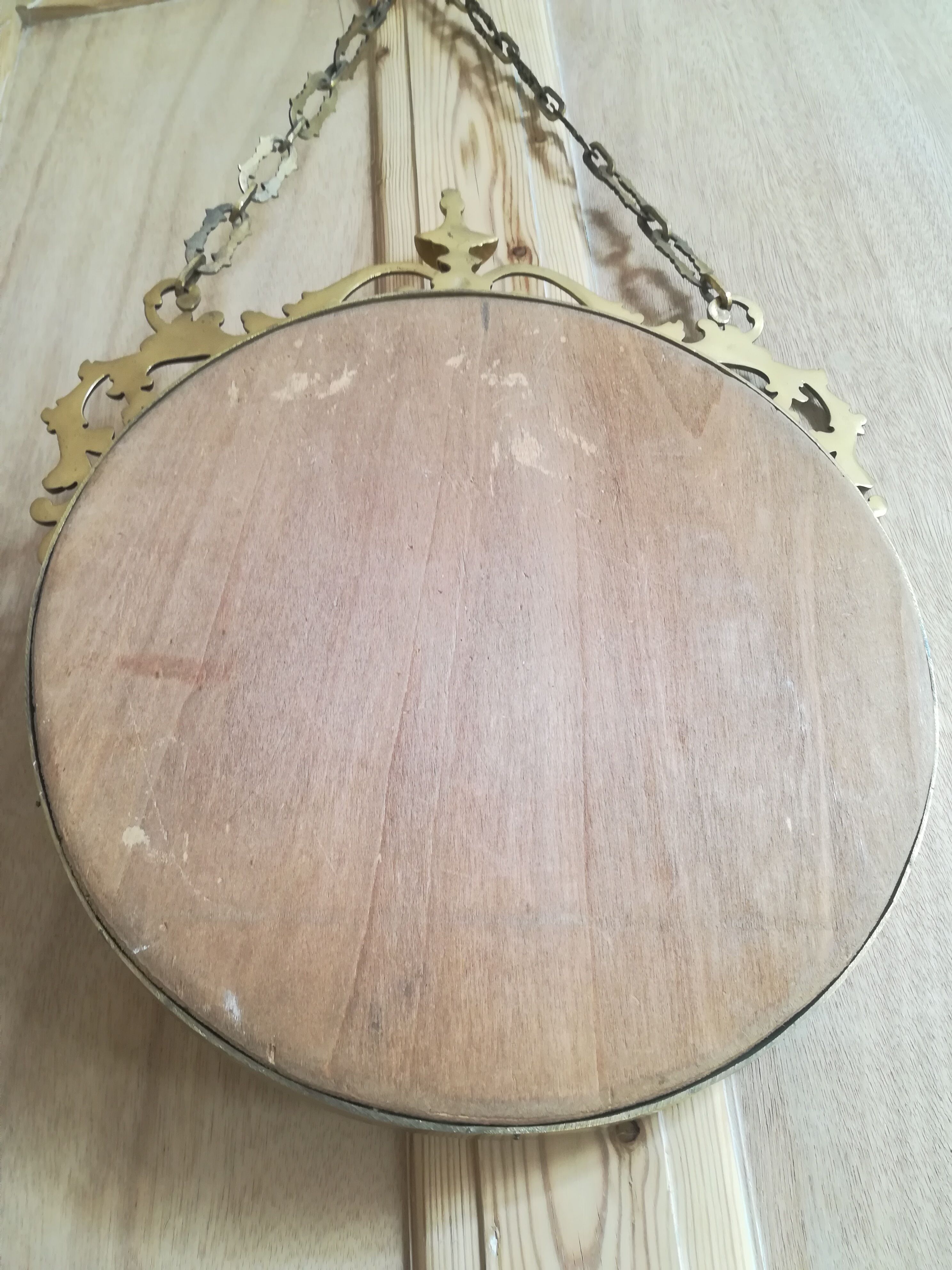 Louis XVI Round Mirror 35x73cm