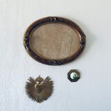 Golden old oval frame