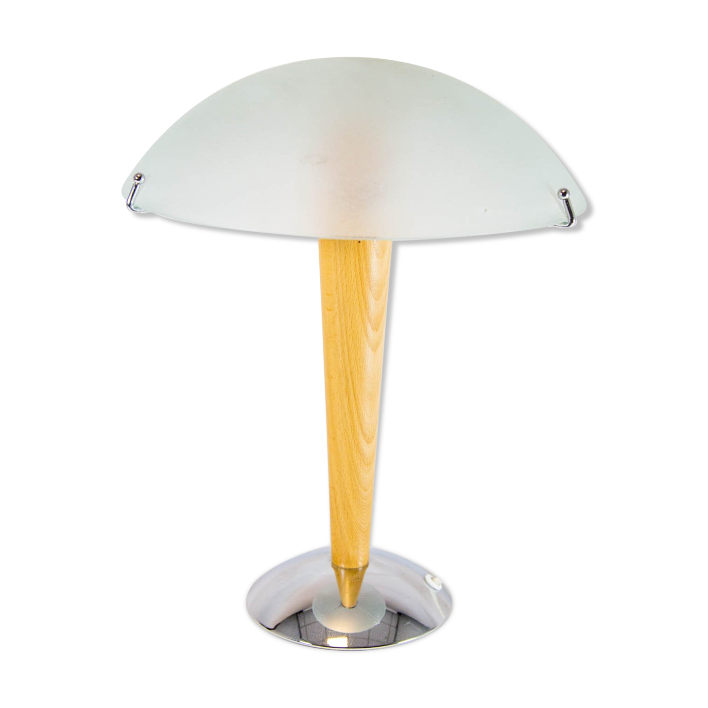 Vintage mushroom lamp| spatial age design | engraved glass