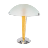 Vintage mushroom lamp| spatial age design | engraved glass