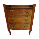 Old oak silversmith cabinet
