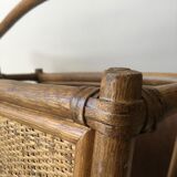 Porte revue en rotin des années 60