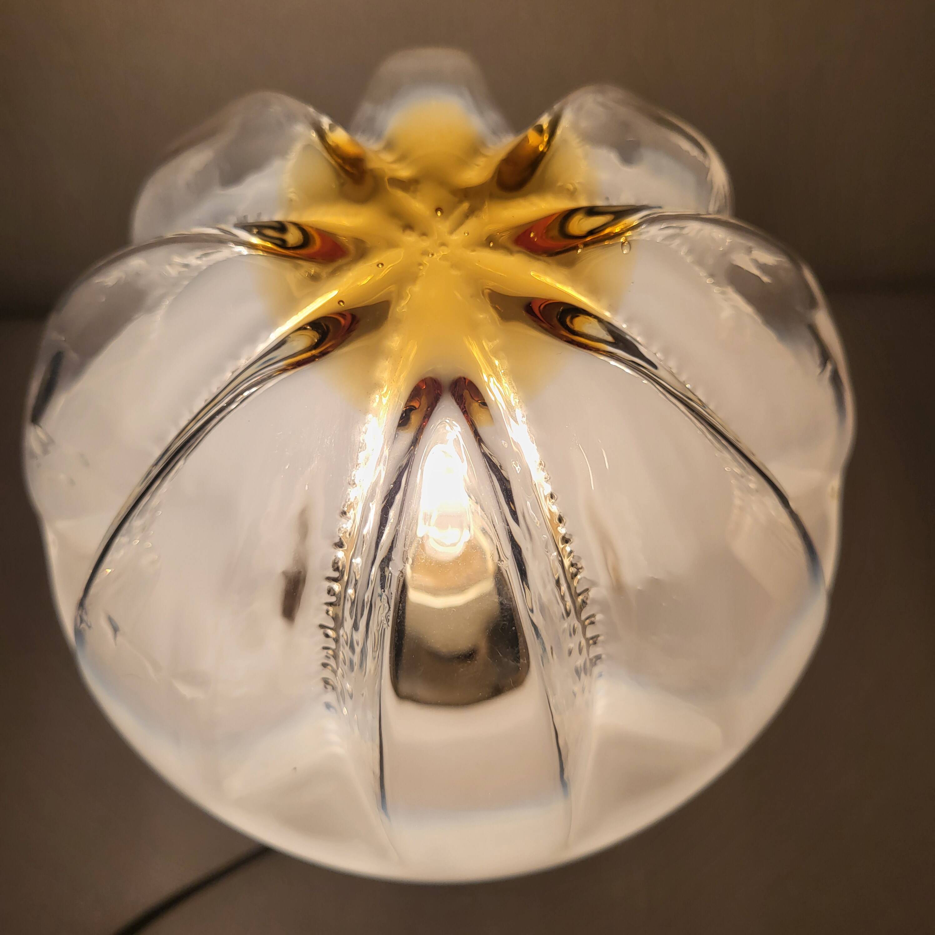 Space Age Murano Table Lamp, Mazzega, Italy, 1960s-70s