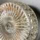 Round sconce hick glass, vintage, seventies