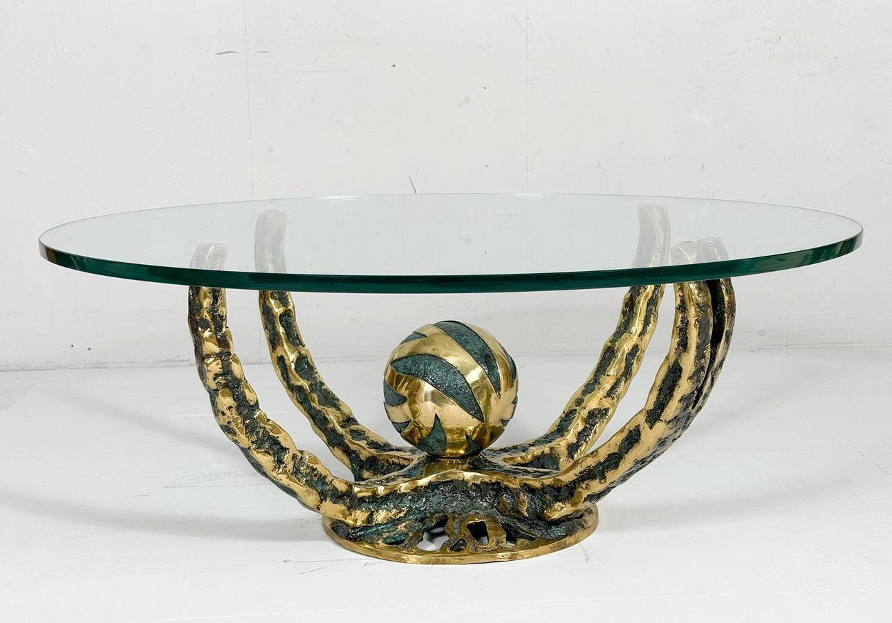 Henri Fernandez. Coffee table by Henri Fernandez, model: 'Octo', France, 1970s.