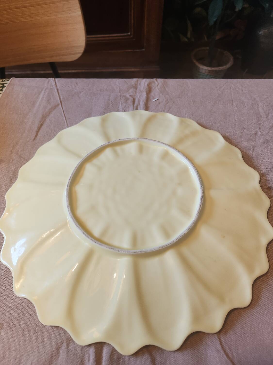 Ensemble saladier et plat