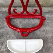 Porte parapluie canne en fonte émaillée