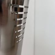 Vintage brushed metal wall lamp, Germany 1980s