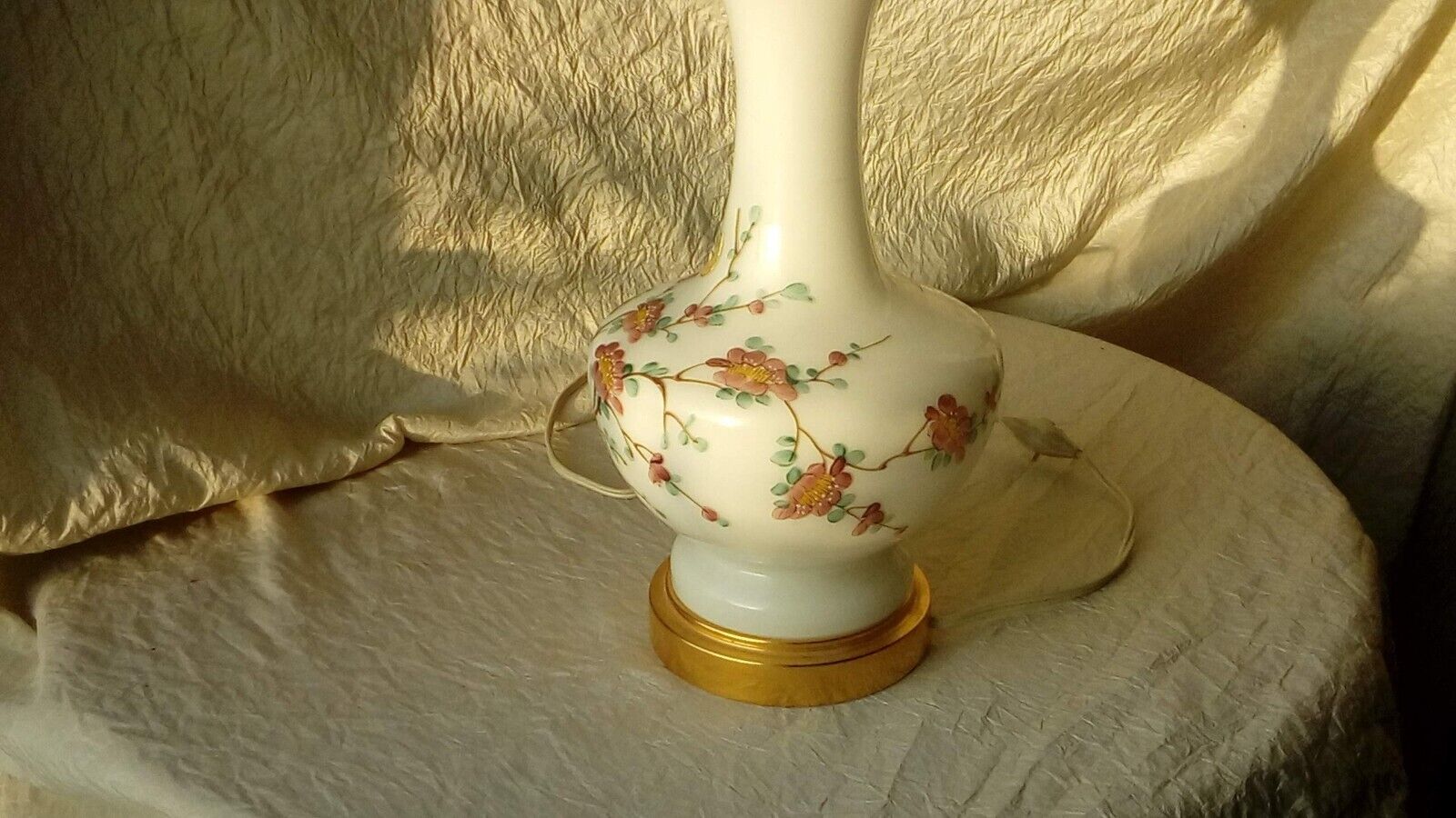 Opaline living room lamp foot decore hand double lighting