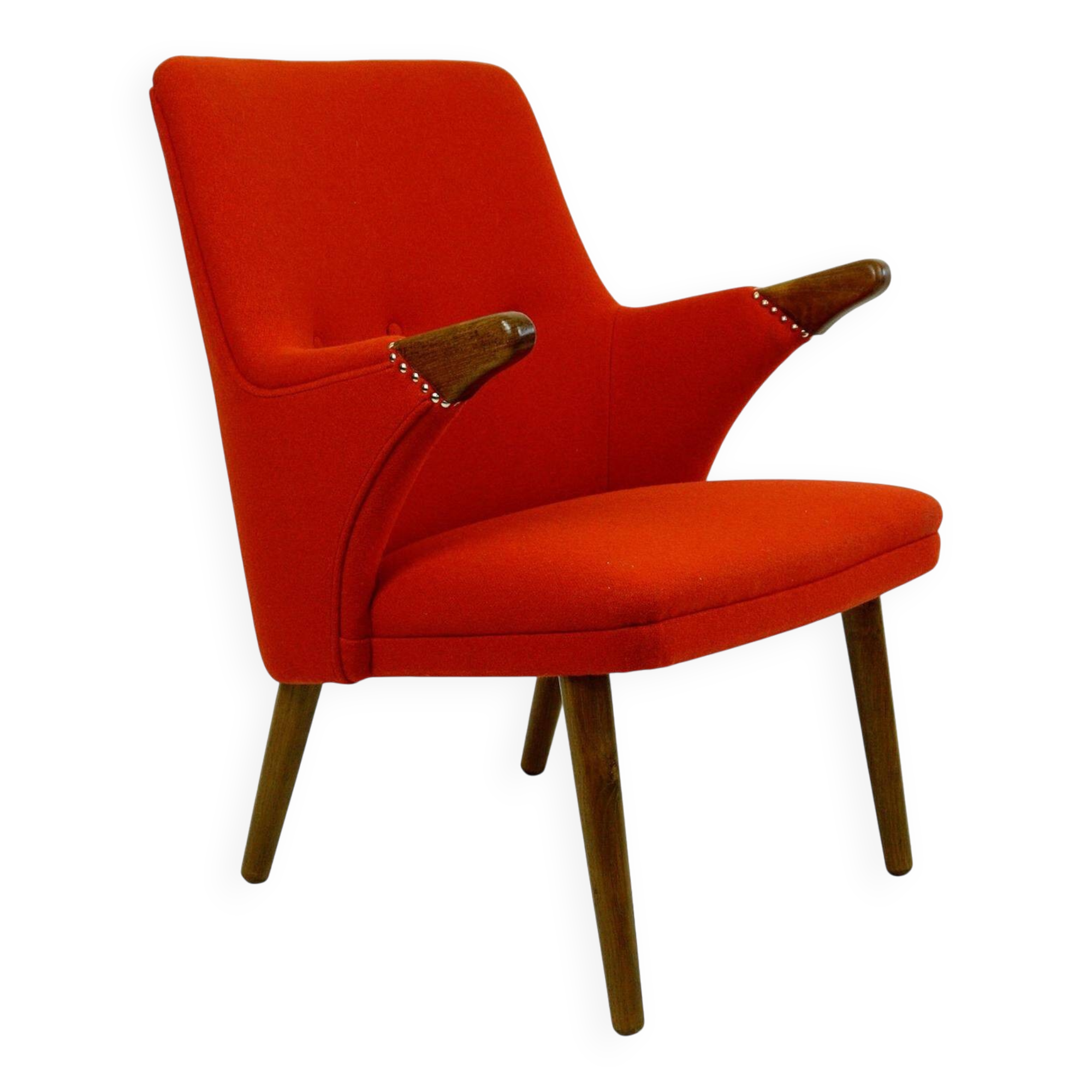 Teak armchair by Svend Skipper, Scandinavian.