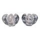 Duo de bougeoirs en cristal de Vannes-le-Chátel