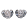 Duo de bougeoirs en cristal de Vannes-le-Chátel