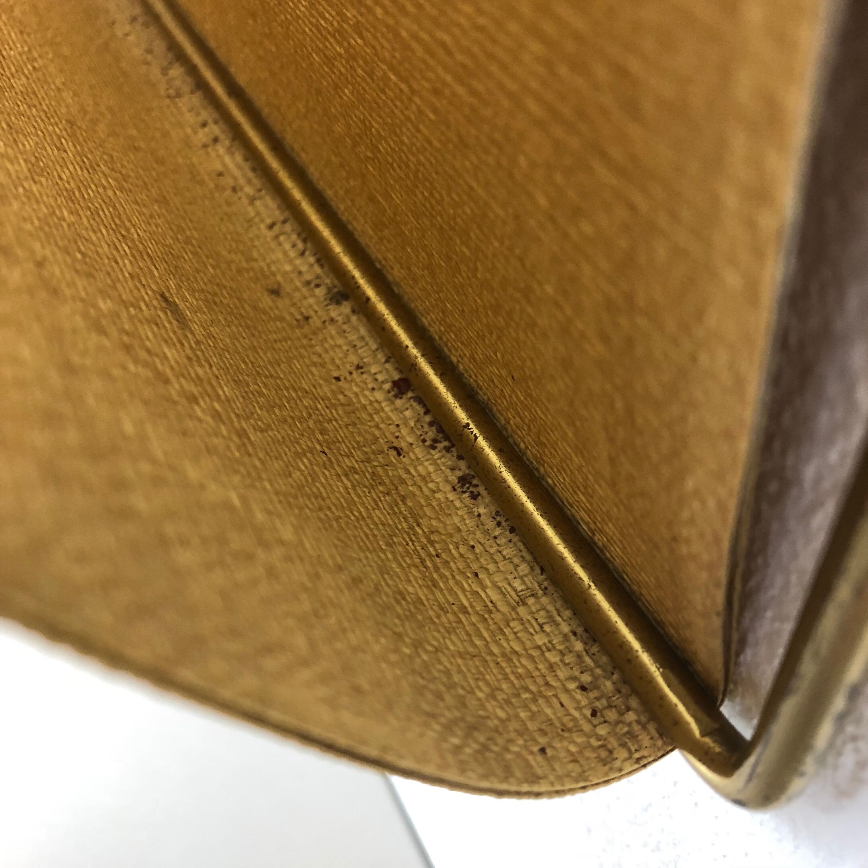 Vintage Brass Wall Hanging Magazine Holder, Austria, 1950s