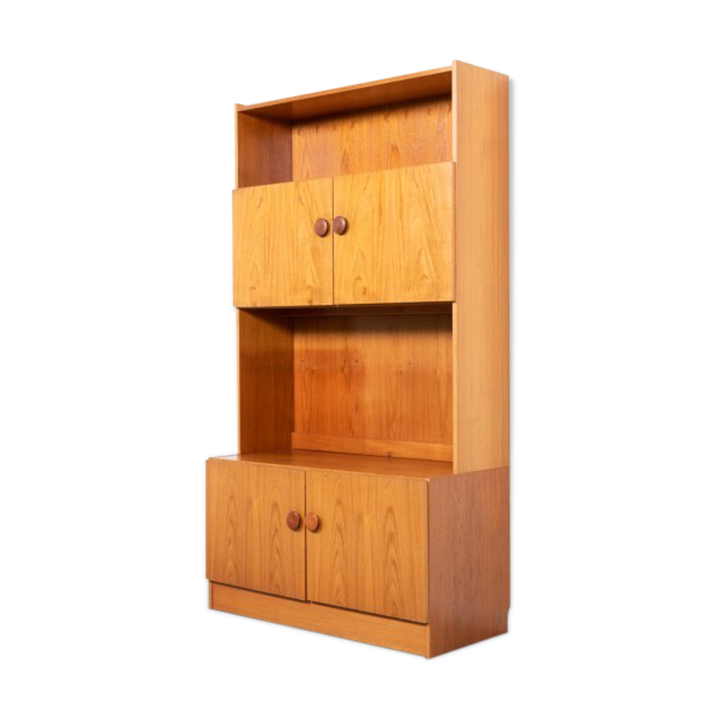 Vintage Danish teak veneer cabinet from the 1970s