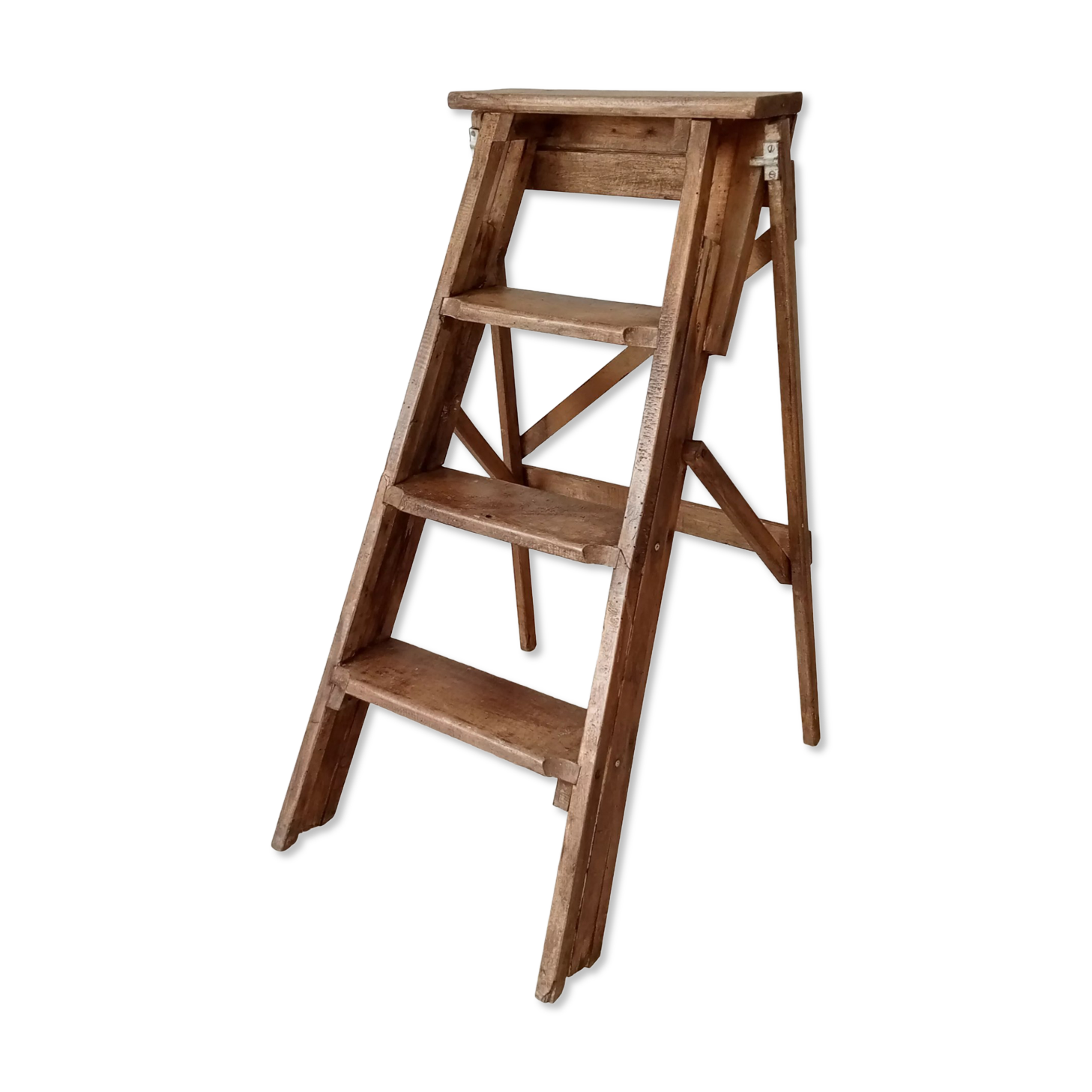 Wooden workshop stepladder 50s