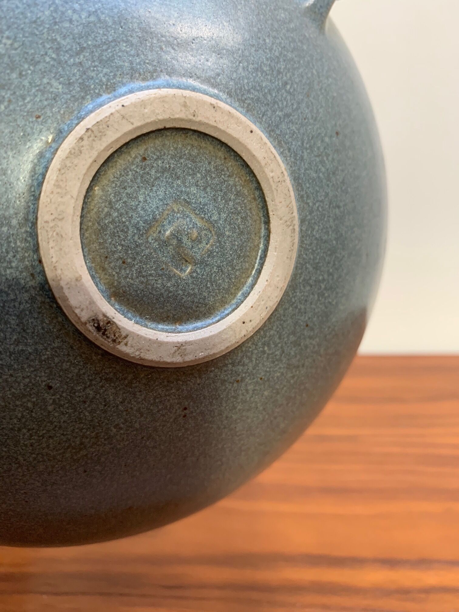 Vintage stoneware teapot