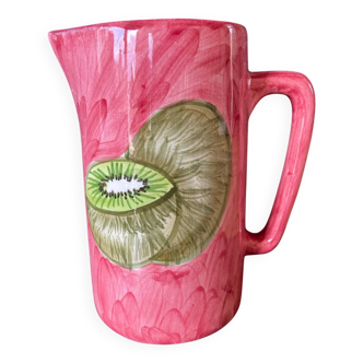 Ceramic kiwi fruit pitcher