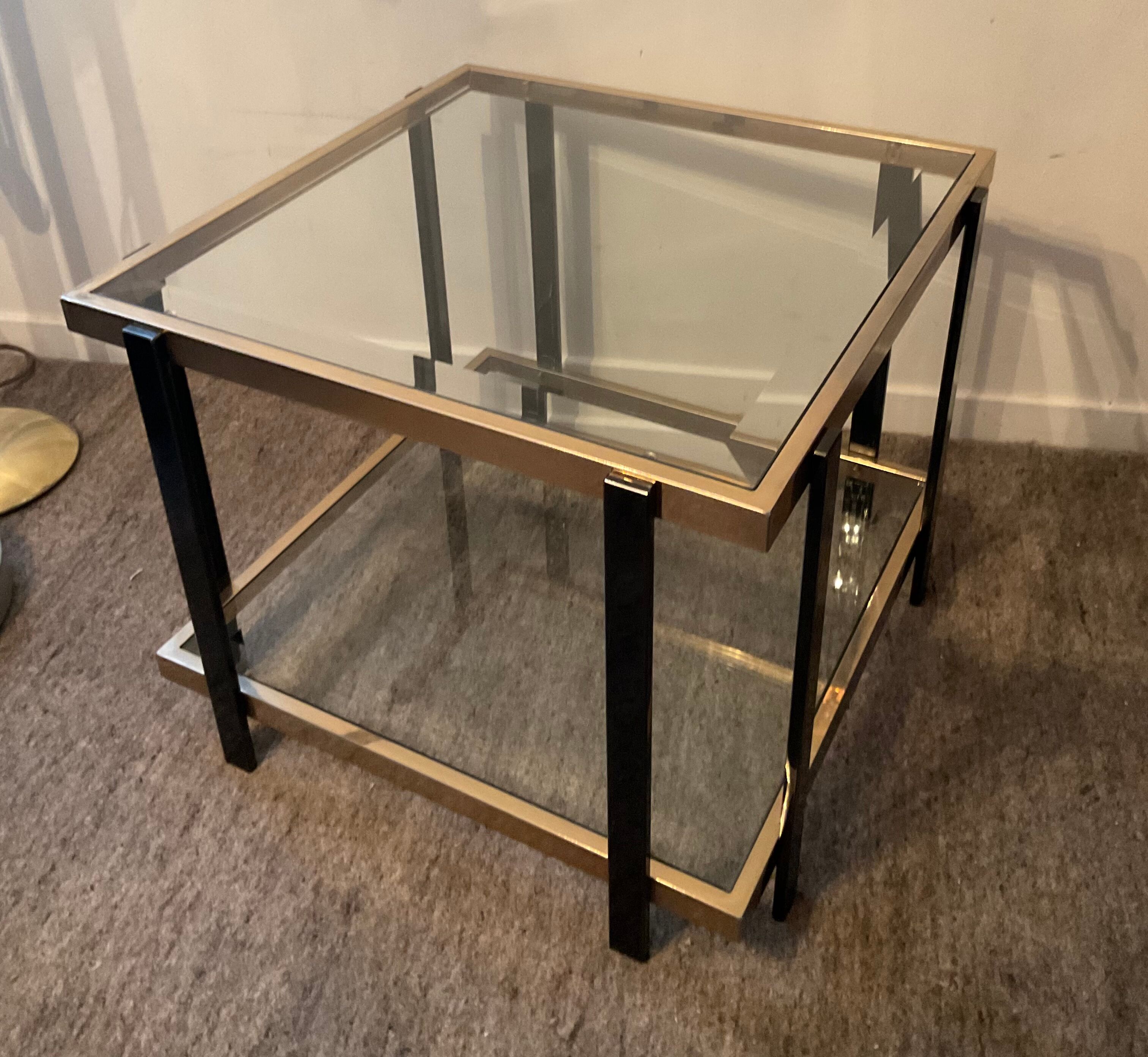 Belgo Chrom Hollywood Regency Coffee Table of the 70s