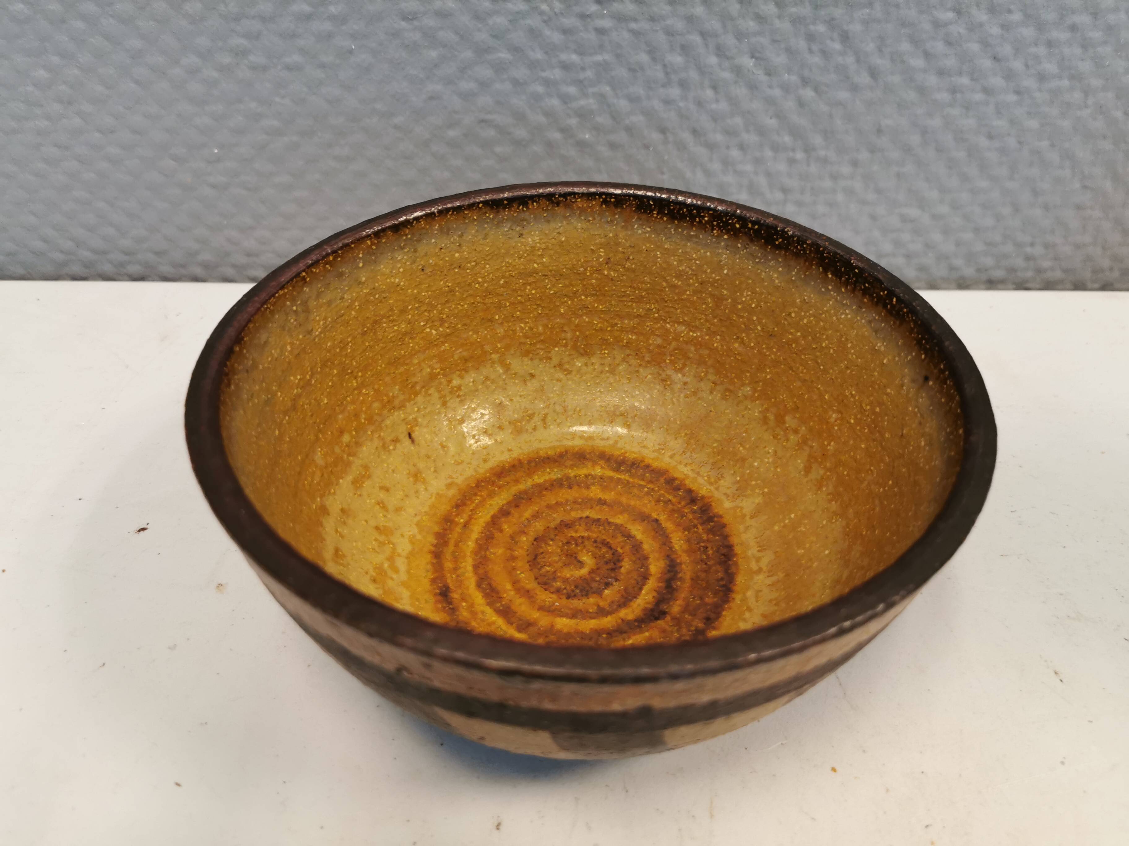 Ceramic bowl designed by Noomi Backhausen for Søholm Denmark in the 1960s.