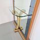 Vintage Floor Mirror with Console Table from Cristal Art, Italy, 1960s