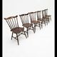 6 western beech chairs from the 1960s