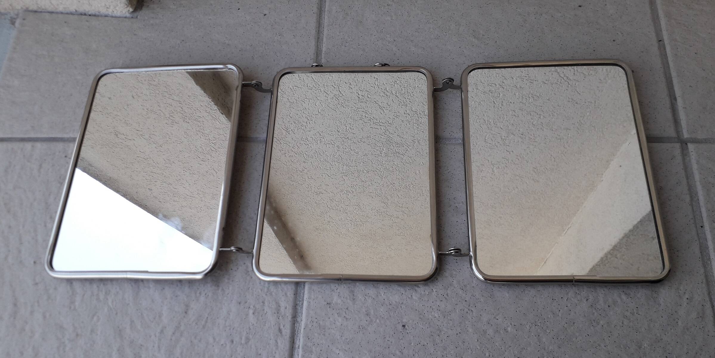 Barber mirror triptych