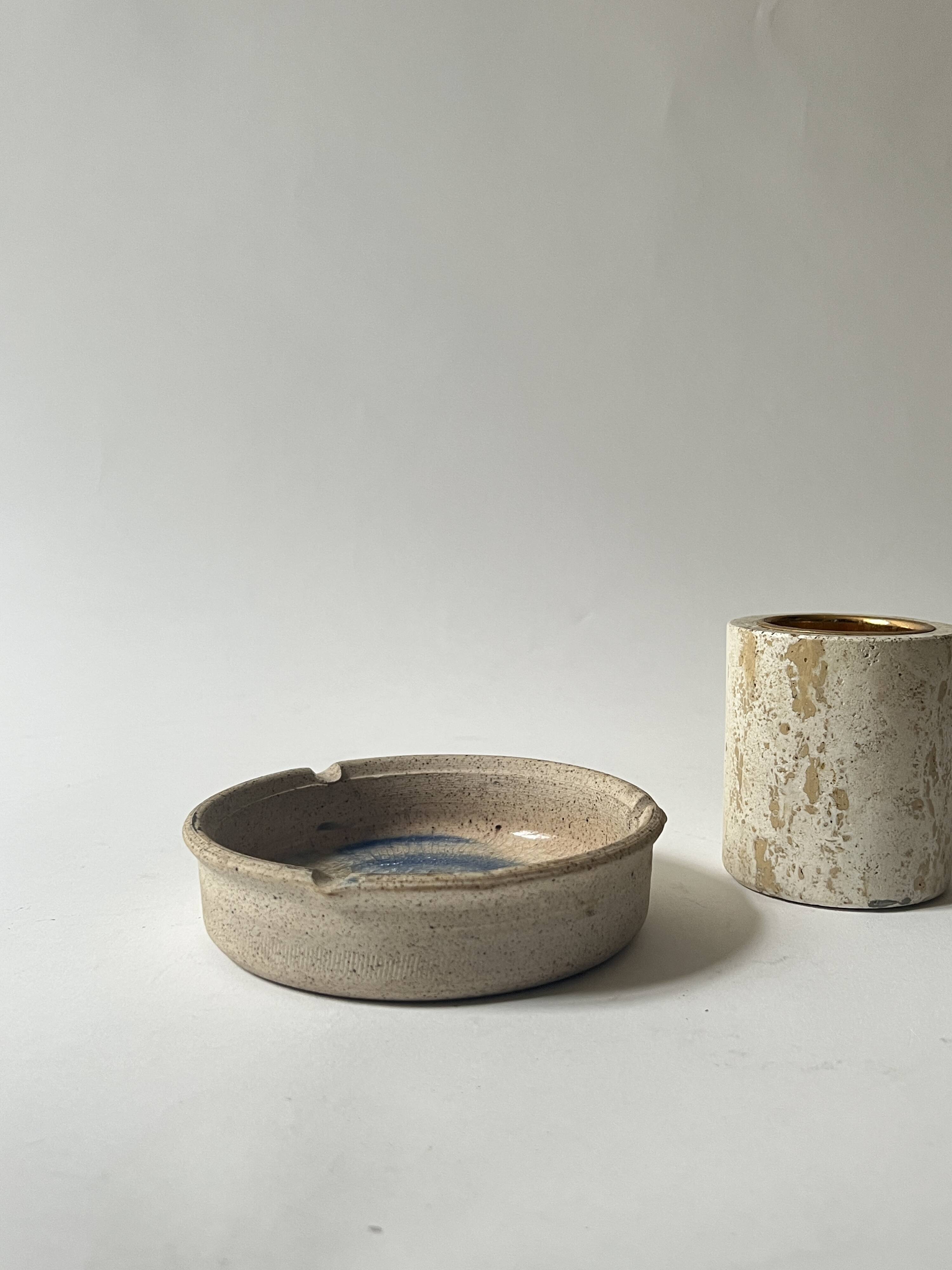 Handmade ceramic and glaze ashtray / pocket emptier