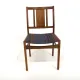 Set of 4 Scandinavian walnut chairs, Sweden, 1960.