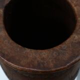 Rare Rustic wabi sabi style vase in solid wood, France 1800s