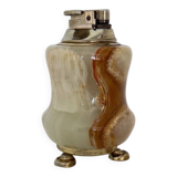 Briquet de table en onyx vert, Italie, années 1970