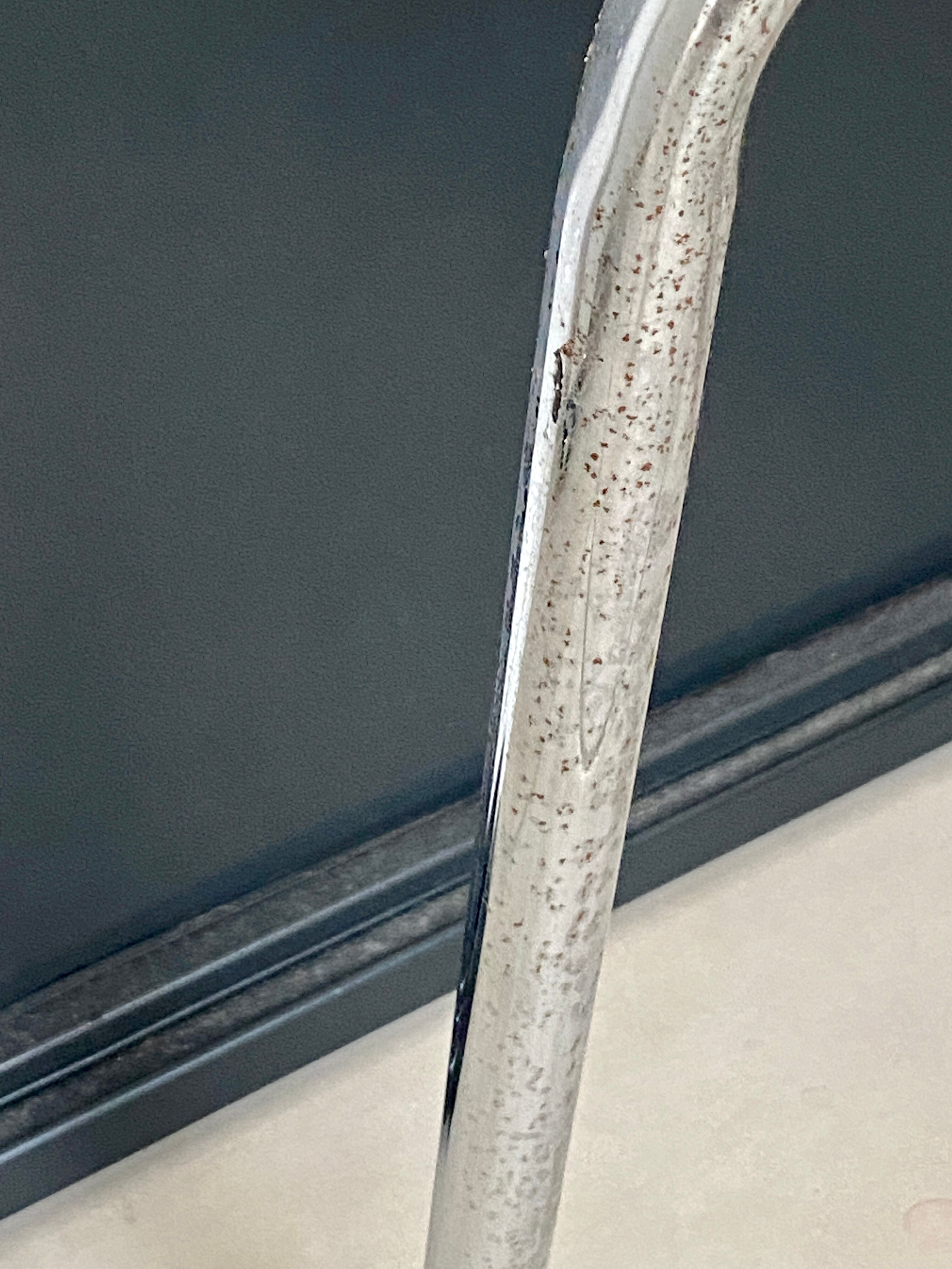 Pair of yellow formica chairs