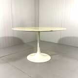 Round marble dining table with tulip foot 1960’s