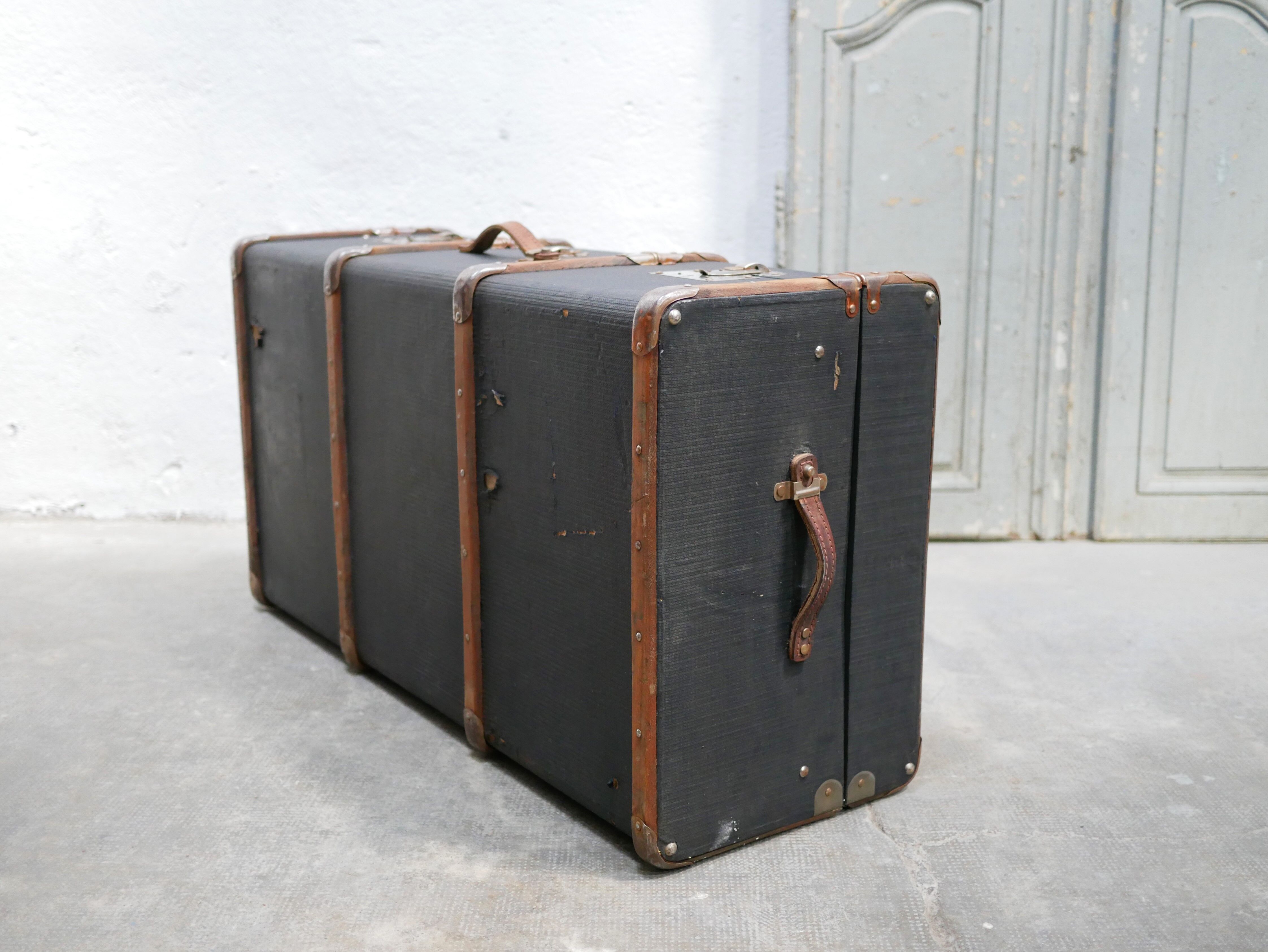 Vintage suitcase storage trunk