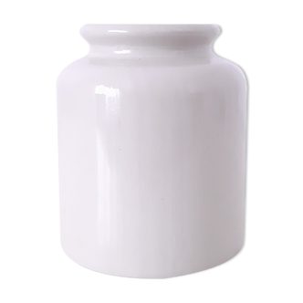 Off-white gres vase