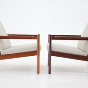 1960s Kai Kristiansen Model KK161 Pair of Teak Armchairs for Magnus, Denmark