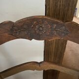 Set of 2 wooden armchairs