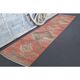 Vintage Turkish Hand-Knotted Wool Cotton Red Runner Rug 85x386