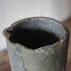 Old foundry crucible, plant pot, planter, cache pot, decoration