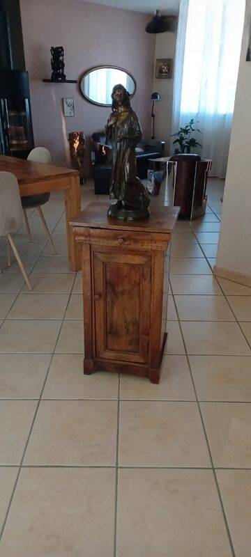 Rare console table / somno in solid walnut (19th century) – charm & raw authenticity