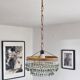 Small Hollywood Regency chandelier with miniature drops, Austria 1940.