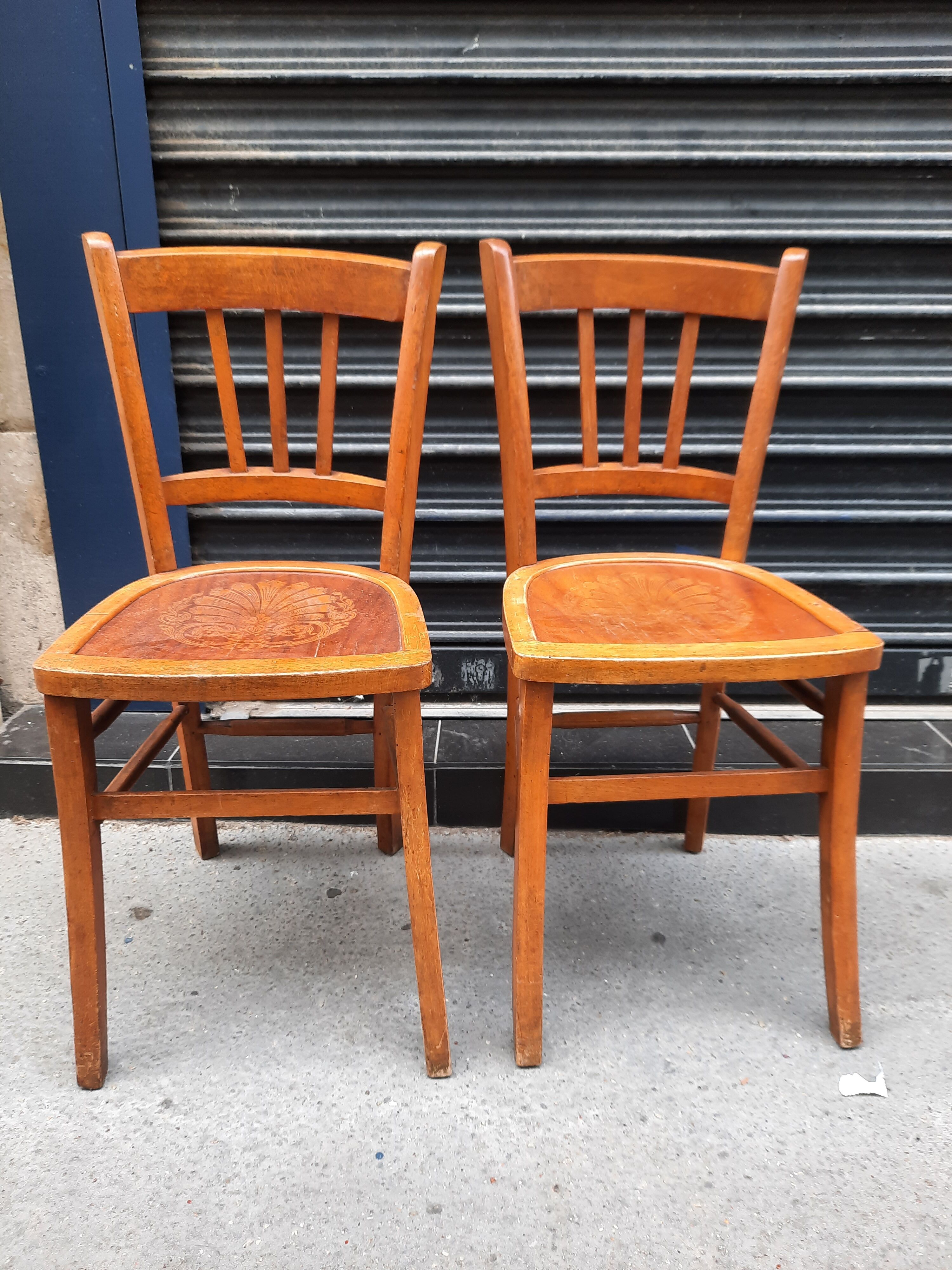 Pair of vintage bistro chairs
