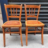 Pair of vintage bistro chairs