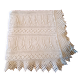 Cotton bedspread or crochet plaid
