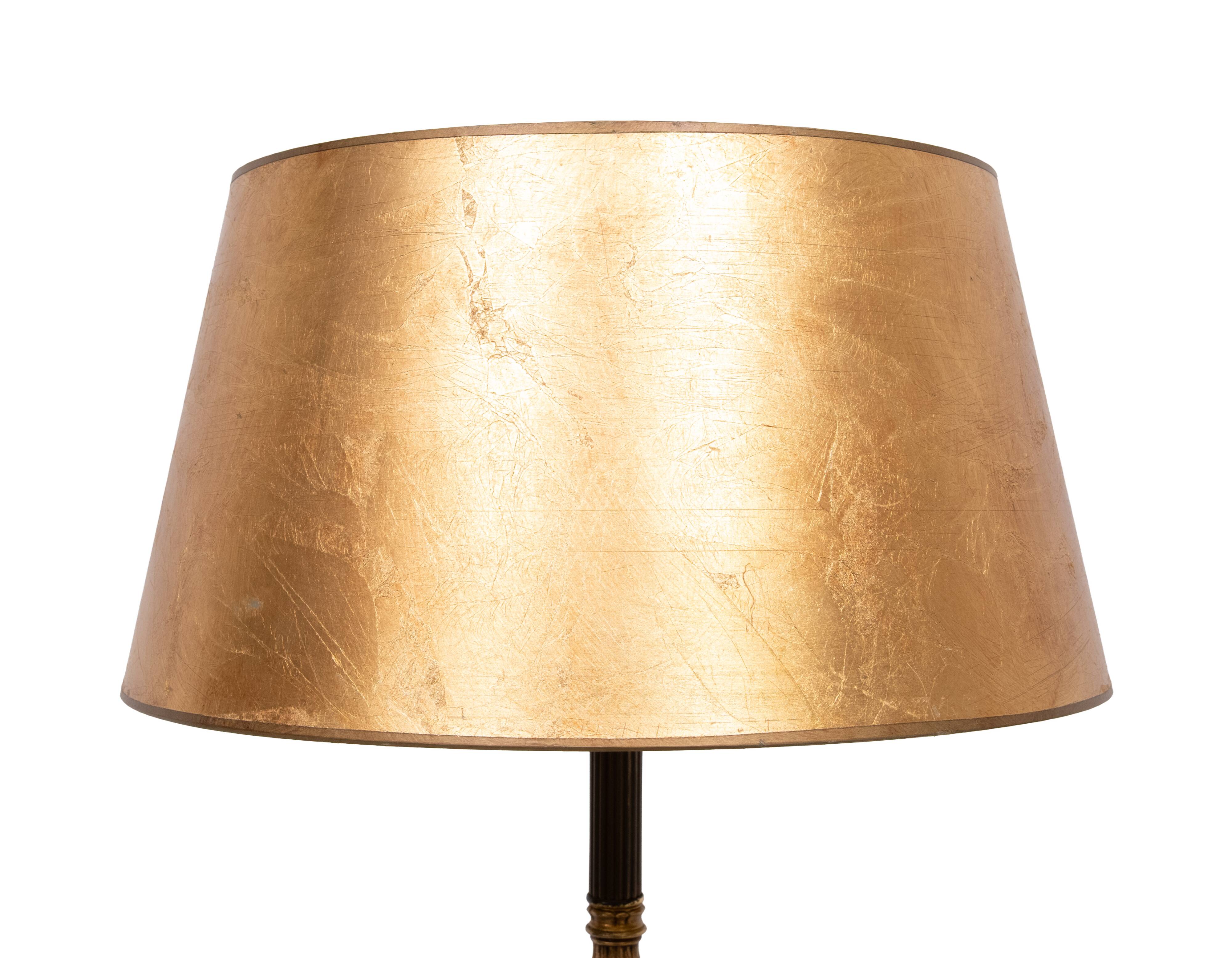 Deknudt Onyx Floor lamp with side Table 1970s Belgium