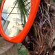 Miroir vintage orange années 70